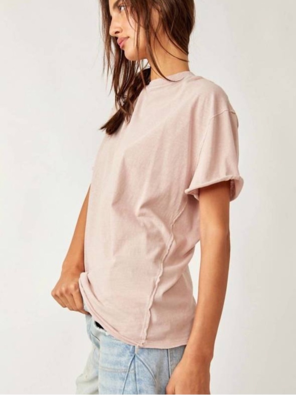 Free People Nina Tee Blush Women’s Size Small